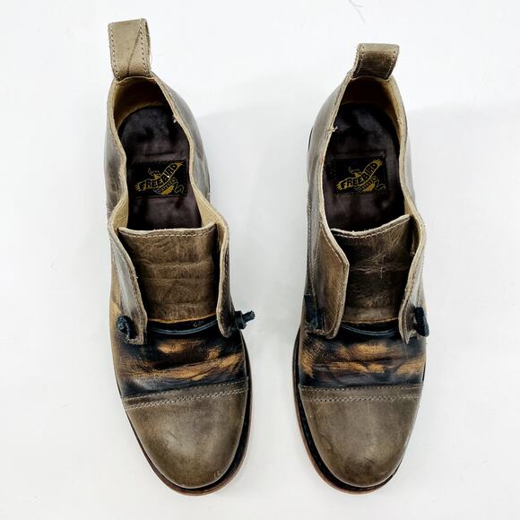 Freebird Mabel Distressed Leather oxford loafers - Picture 3 of 7